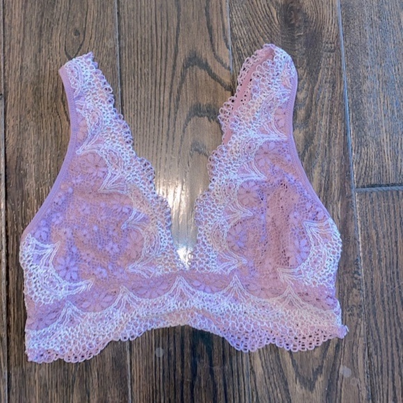 Victorias Secret purple lace bralette boho size medium - Picture 2 of 6